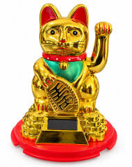 Güneş Enerjili Sallanan Şans Kedisi - Maneki Neko Alk6161