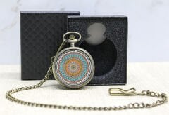 Özel Kutulu Mandala Deseni Köstekli Saat
