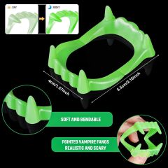 Fosforlu Çift Damak Takma Vampir Dişi