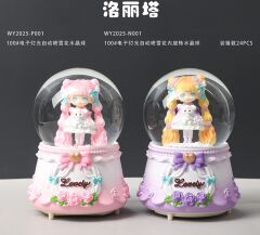 Işıklı Müzikli Püskürtmeli Büyük Boy Kar Küresi Model 21