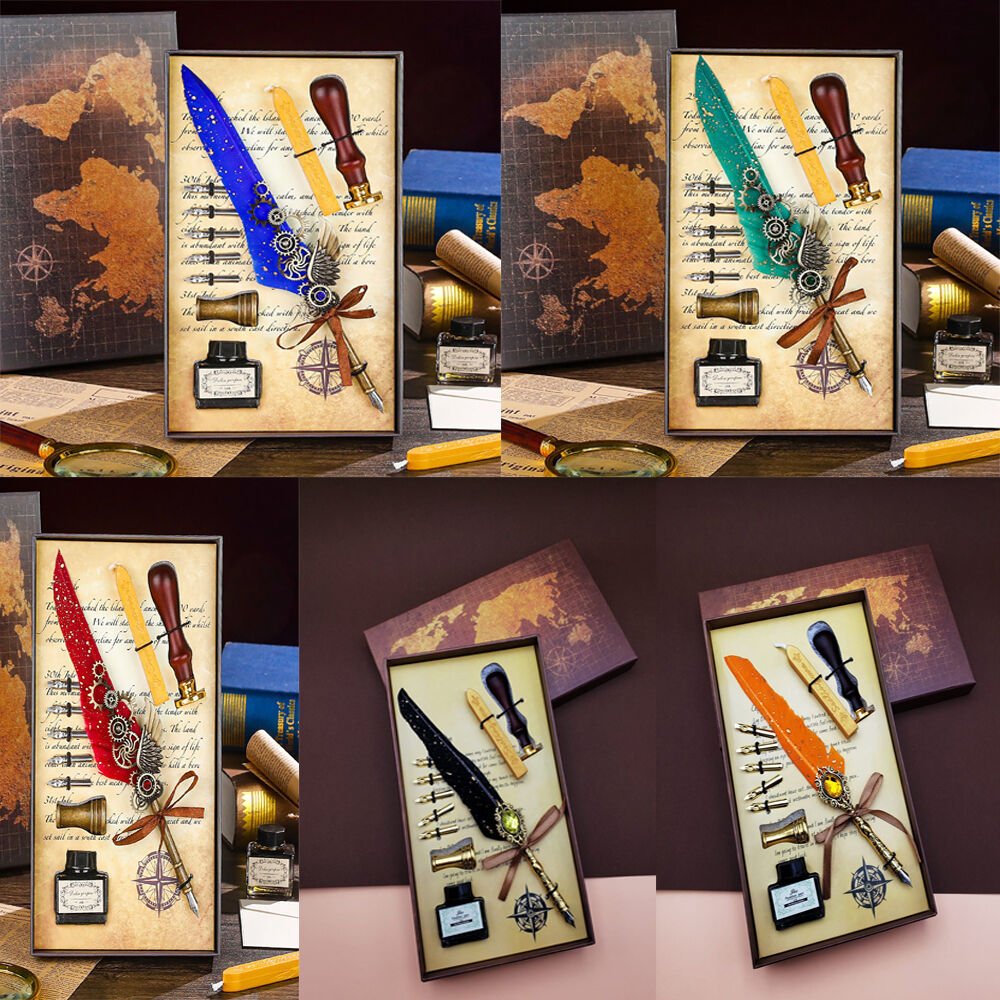 Toptan Tüylü Mürekkepli Divit Kalem Seti