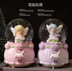 Işıklı Müzikli Püskürtmeli Büyük Boy Kar Küresi Model 23