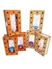 Toptan Ahşap Işıklı Kum Saati