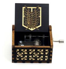 Mini Çevirmeli Ahşap Müzik Kutusu