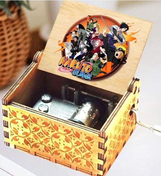 Mini Çevirmeli Ahşap Müzik Kutusu