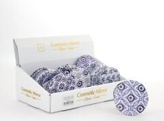 Taşlı Nazar Boncuklu Yuvarlak El Aynası İnce