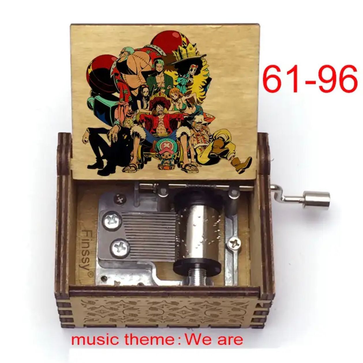 Mini Çevirmeli Ahşap Müzik Kutusu