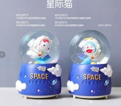 Işıklı Müzikli Püskürtmeli Büyük Boy Kar Küresi Model 34