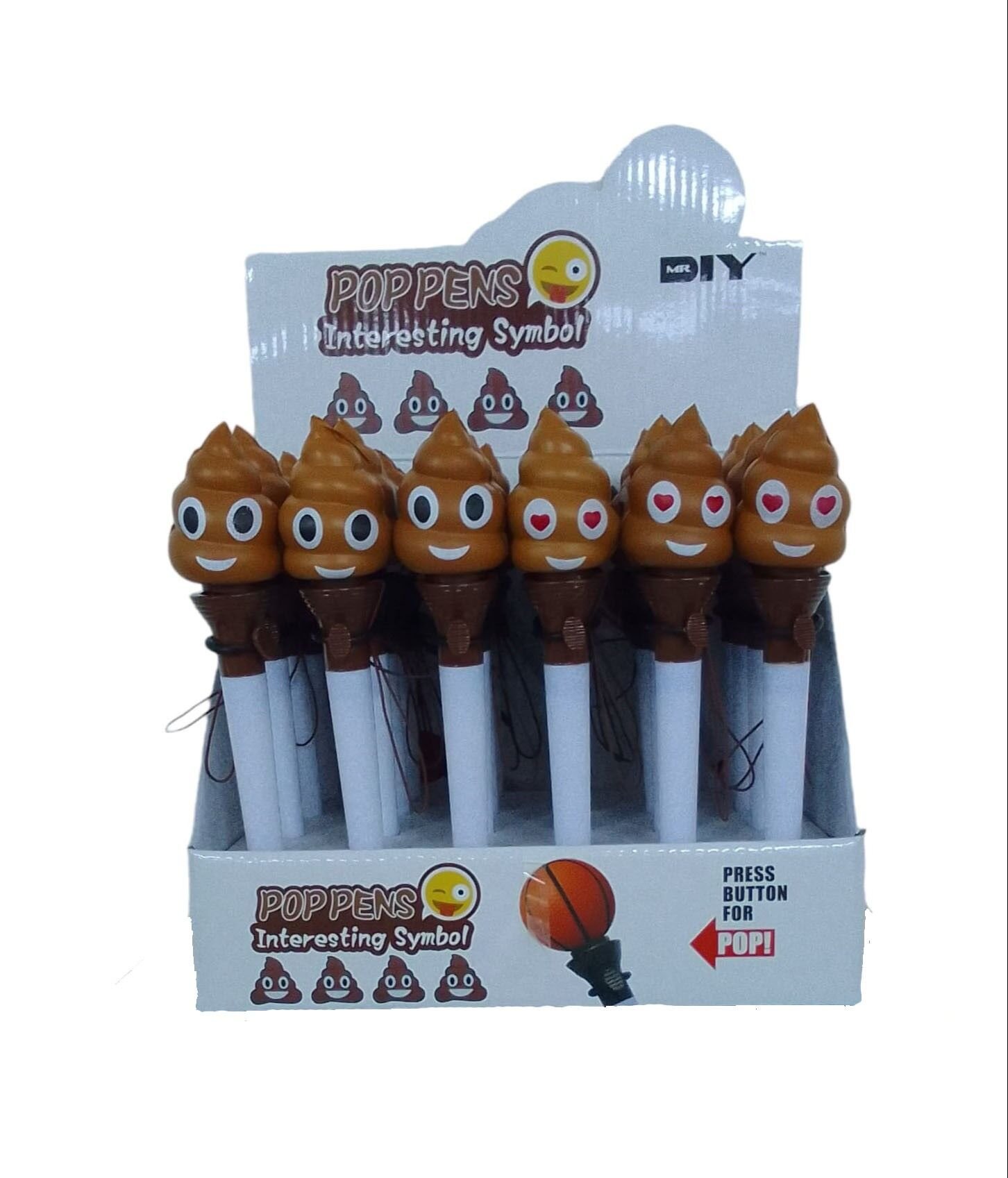 Şekilli Zıplayan Tükenmez Kalem 24 Adet