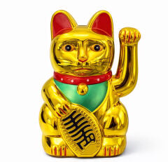 Pilli Sallanan Şans Kedisi - Maneki Neko Alk2933