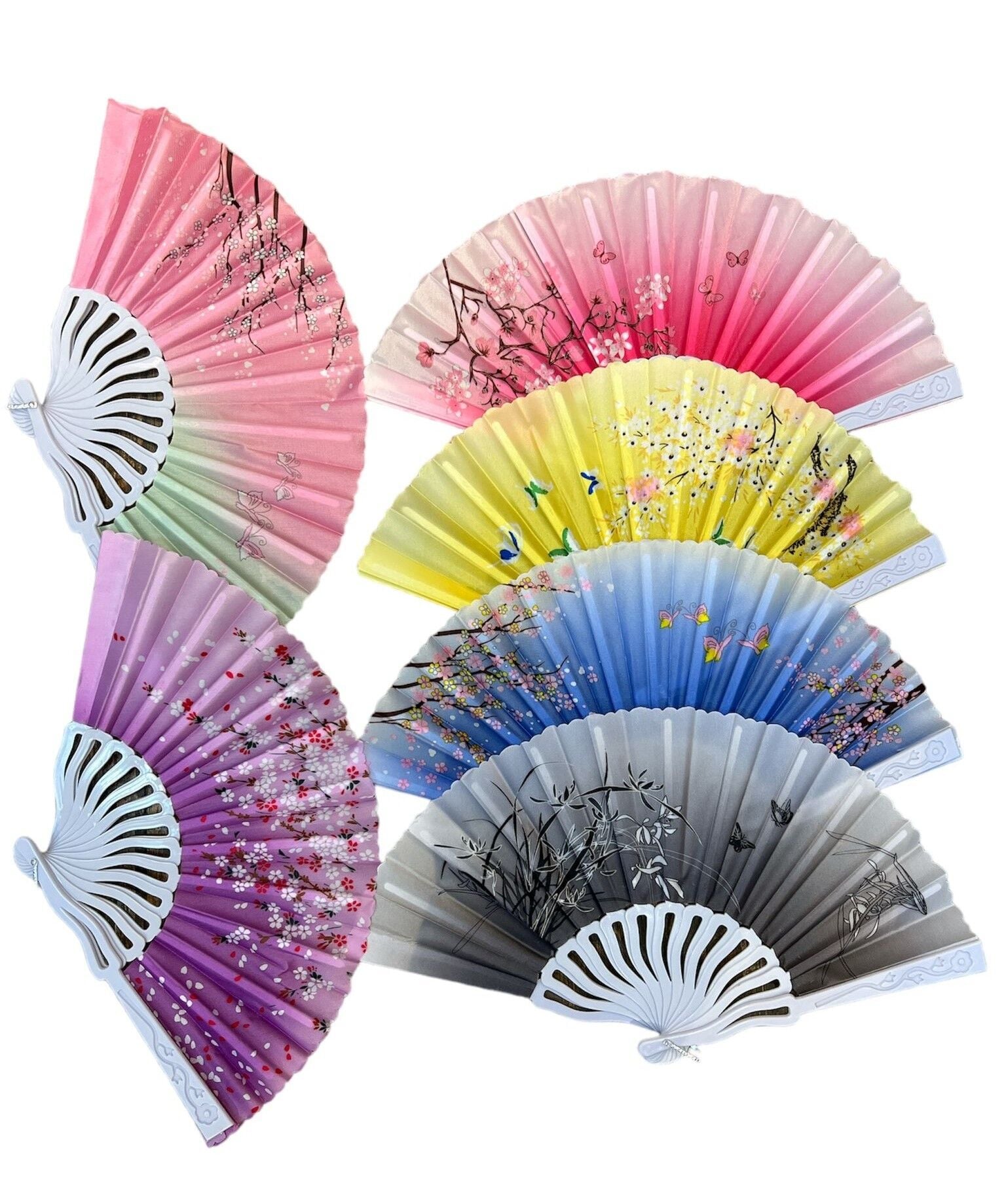 Yelpaze Karışık Renk 12 Adet