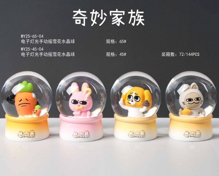 Işıklı Küçük Boy Kar Küresi 12 Adet