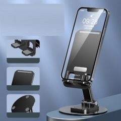 Katlanabilir Telefon Tutucu Stand Yuvarlak Tabanlı CM-074