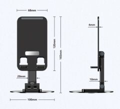 Katlanabilir Telefon Tutucu Stand Yuvarlak Tabanlı CM-074