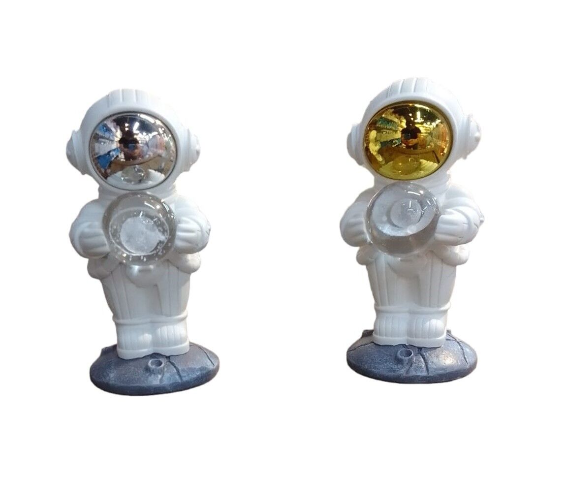 Dekoratif Astronot Şeklinde Cam Küreli Led Biblo Büyük Boy