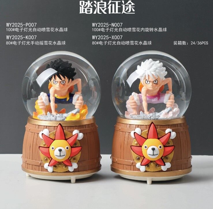 Işıklı Müzikli Püskürtmeli Büyük Boy Kar Küresi Model 36