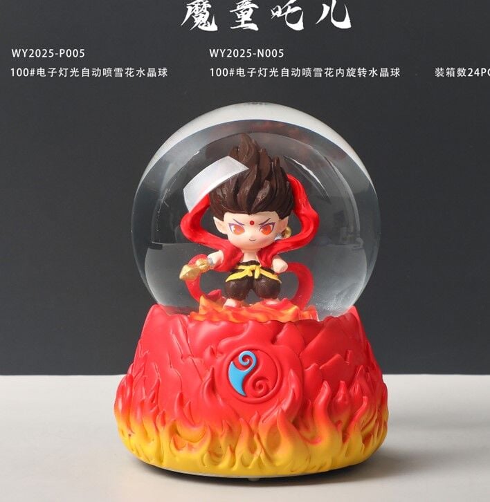 Işıklı Müzikli Püskürtmeli Büyük Boy Kar Küresi Model 37