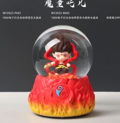 Işıklı Müzikli Püskürtmeli Büyük Boy Kar Küresi Model 37