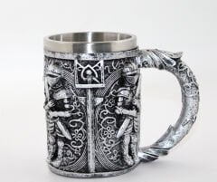 Paslanmaz Çelik Şövalye Kupa Bardak (Büyük Boy)