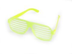 Retro Neon Fosforlu Panjur Gözlük - 12 Adet