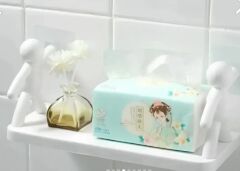 İnsan Figürlü Yapışkanlı Çok Amaçlı Duvar Rafı