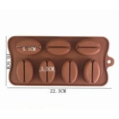 Kahve Çekirdeği Şekilli Silikon Kalıp