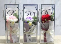 Tekli El Örgüsü Gül Buketi