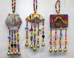 İstanbul Temalı Renkli Boncuklu Asmalı Rüzgar Çanı