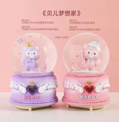 Mutlu Panda Işıklı Müzikli Püskürtmeli Büyük Boy Kar Küresi