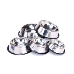 Paslanmaz Çelik Metal Mama Kabı 34 cm.