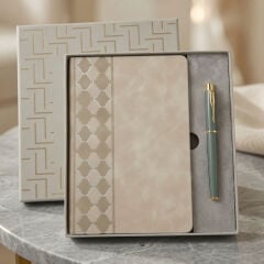 Deri Defter Ve Kalem Set