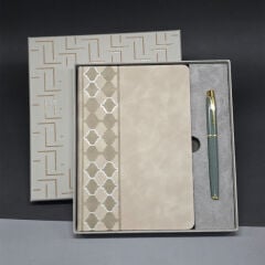 Deri Defter Ve Kalem Set