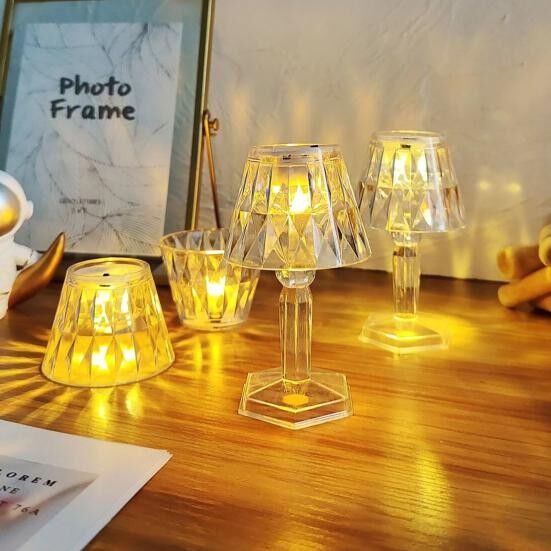 Kristal Görünümlü Led Abajur Lamba 12 cm 1 Adet