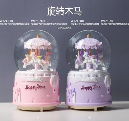 Işıklı Müzikli Püskürtmeli Büyük Boy Kar Küresi