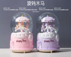 Işıklı Müzikli Püskürtmeli Büyük Boy Kar Küresi