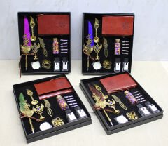 Deri Defterli Divit Hokka Ve Mühür Seti Model 2