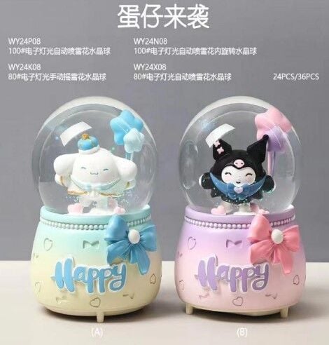 Işıklı Müzikli Püskürtmeli Büyük Boy Kar Küresi