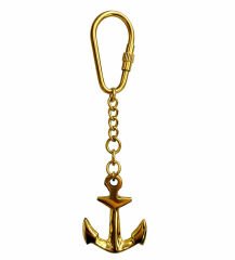 Denizci Temalı Pirinç Çapa Anahtarlık