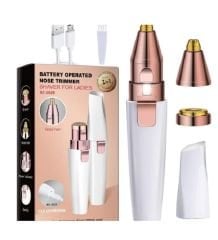 Mini Şık Tasarım Iki Başlı Led Işıklı Şarjlı Ruj Epilatör Kaş Düzeltici Kadın Epilasyon Tıraş Aleti