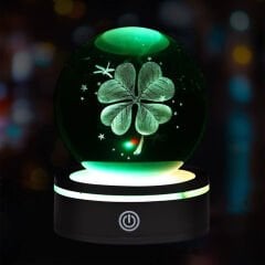 Usb Dönen Yonca Cam Küre