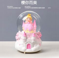 Işıklı Müzikli Püskürtmeli Büyük Boy Kar Küresi