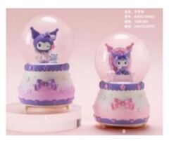 Karakterli Işıklı Müzikli Püskürtmeli Büyük Boy Kar Küresi