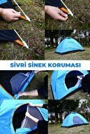 Otomatik Havada Açılan Su Geçirmez Çadır 4 Kişilik