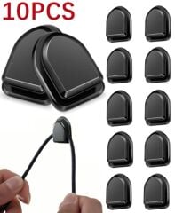 Siyah Çok Amaçlı Yapışkanlı Kanca 10 lu