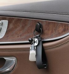 Siyah Çok Amaçlı Yapışkanlı Kanca 10 lu