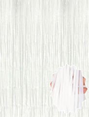 Soft Beyaz Renk Duvar ve Kapı Perdesi