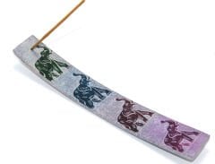 Obsidian Taşı Fil Tasarımlı Kayık Tütsülük