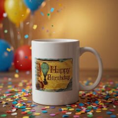 Toptan Baskılı Happy Birthday Kupa Bardak