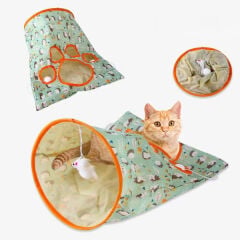 Hışırtılı Kedi Oyun Tüneli Çantası