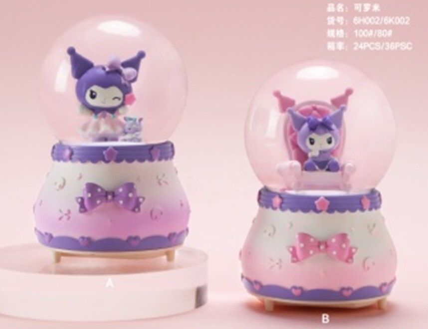 Karakterli Işıklı Müzikli Orta Boy Kar Küresi